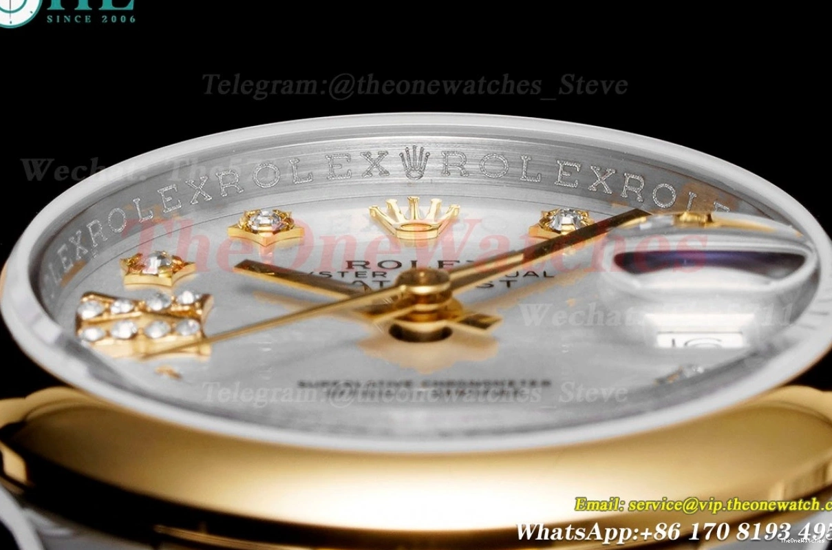 Silver Ladies Dial NH05 Datejust TWS SS 28mm YG 0212